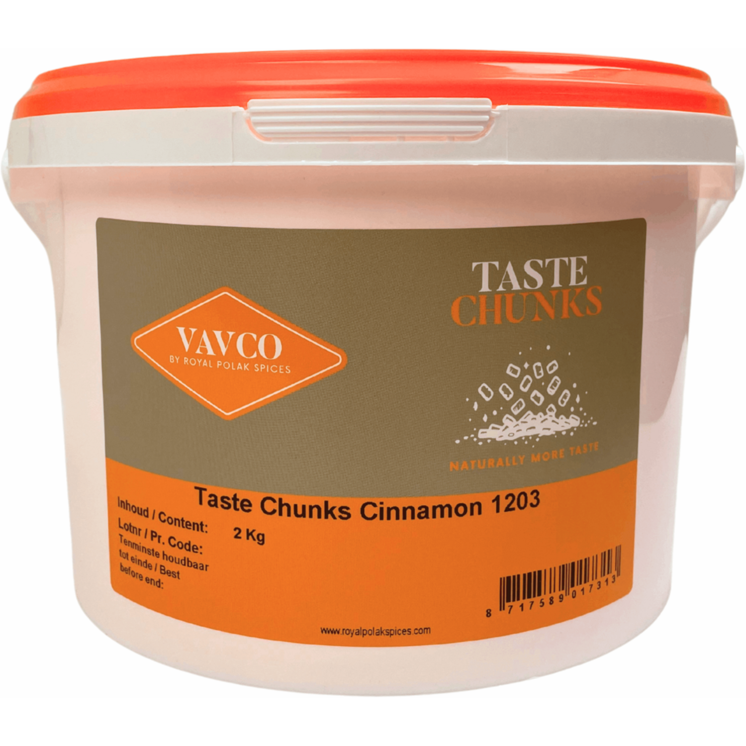 Taste Chunks Cinnamon 1203 5mm zacht 2kg
