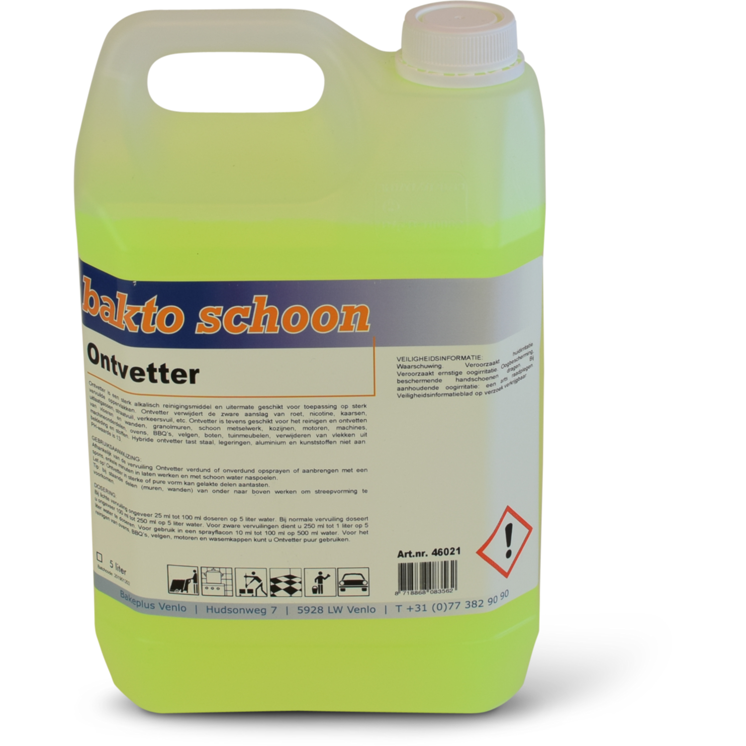 Bakto Schoon Ontvetter 5 Ltr