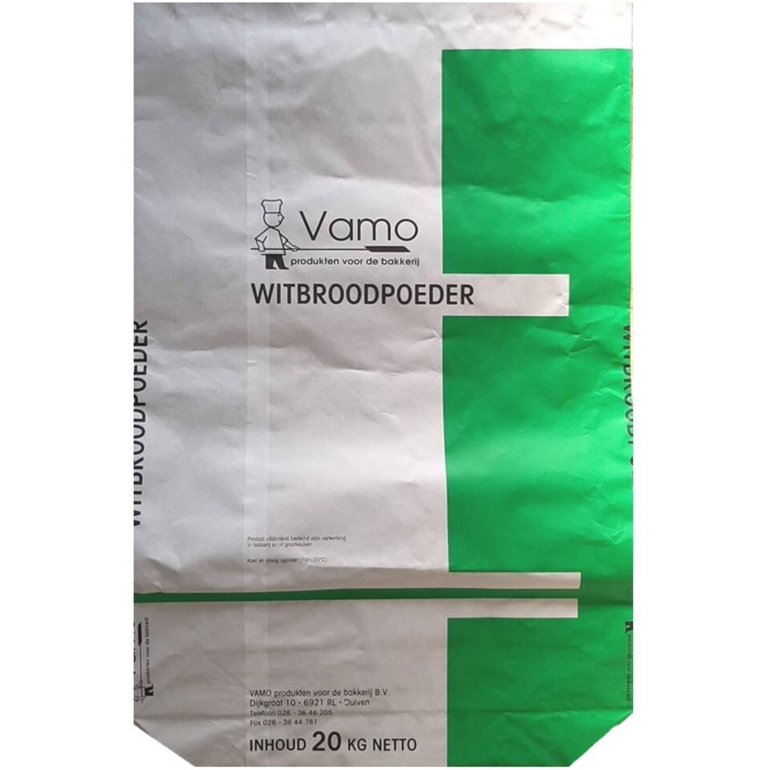 Vamo Witbroodpoeder 20 kg