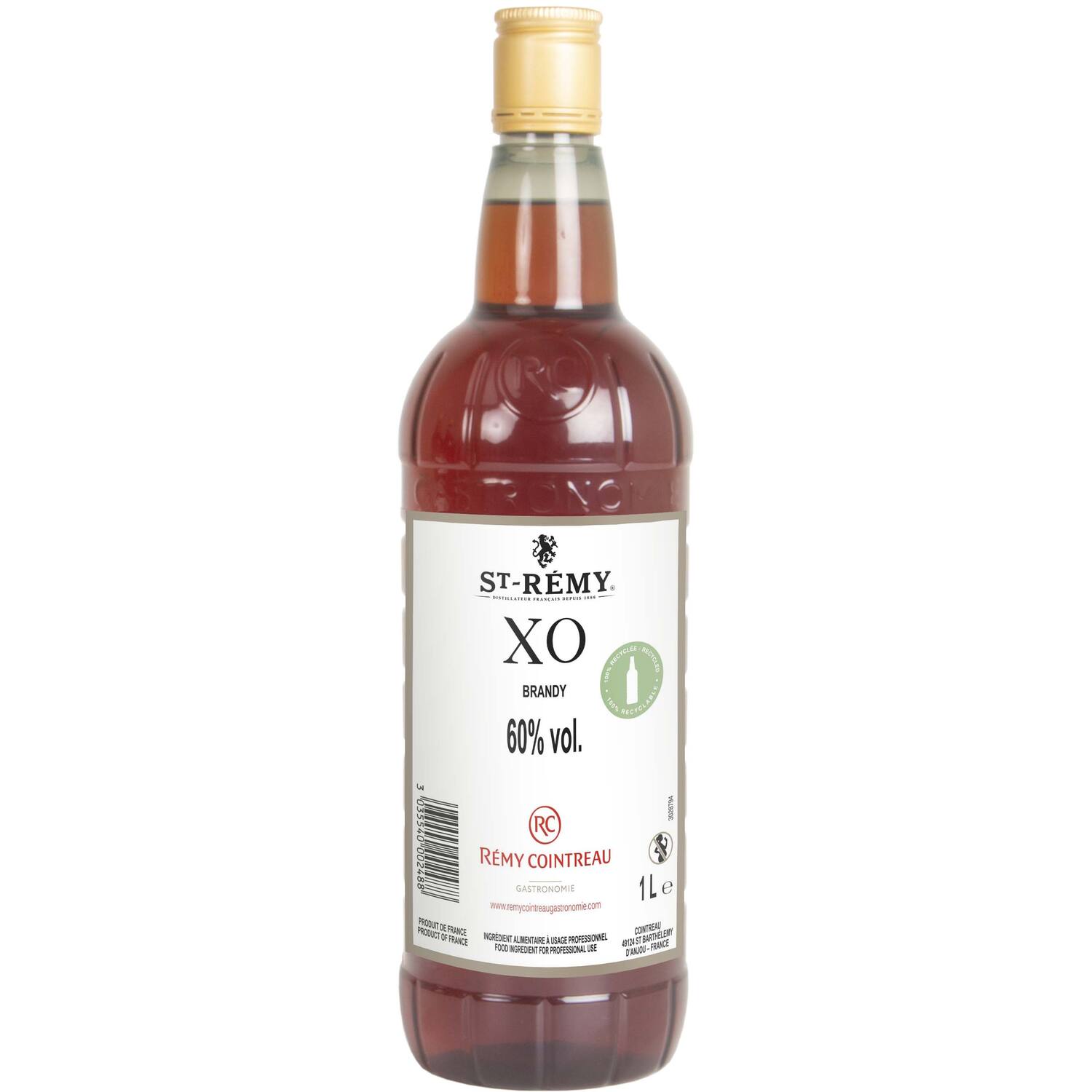 Vipam 107183 Brandy Saint-Remy 60% 1 ltr