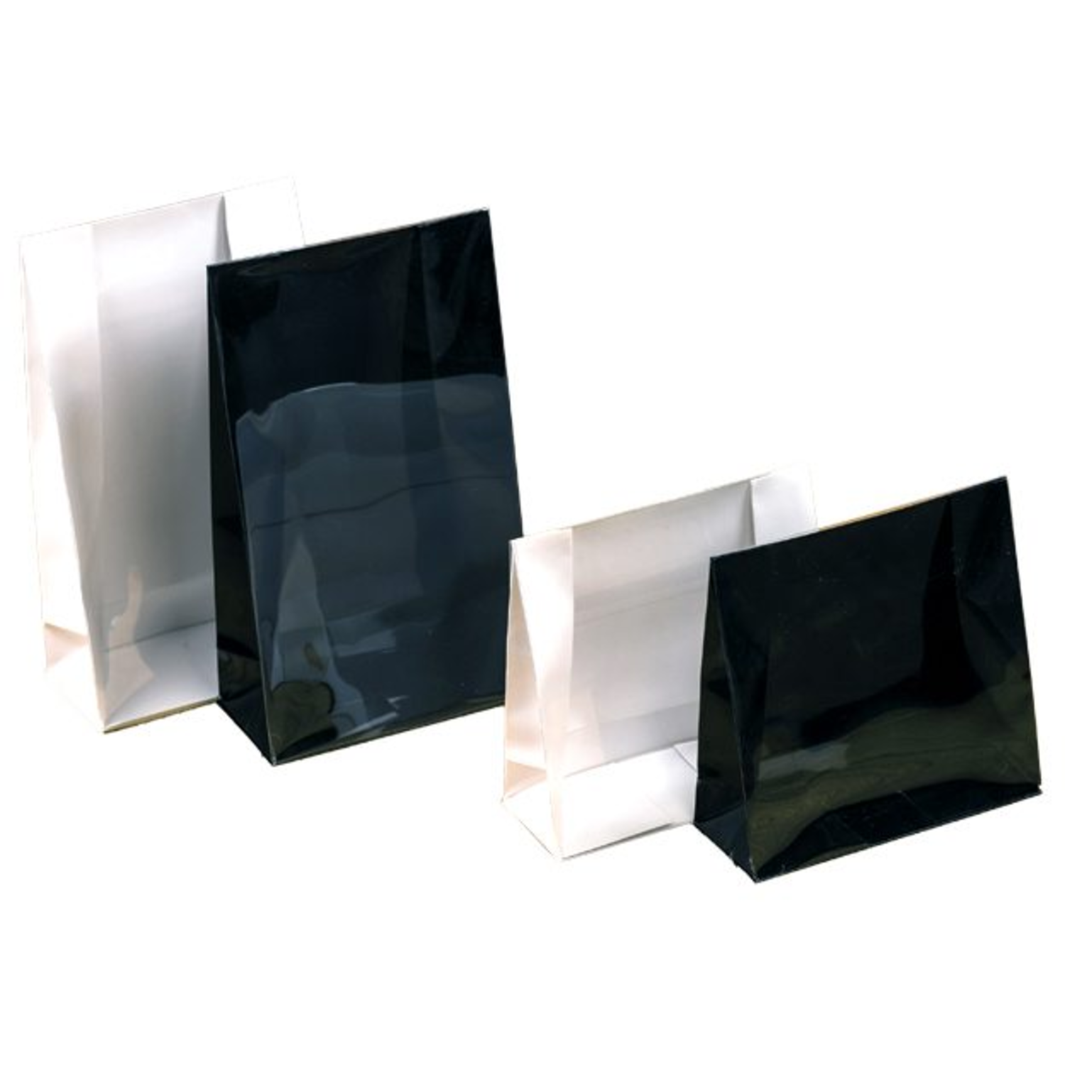 Luxe transparante zakjes wit sluitstrip PKPET 10x4x16cm (200)