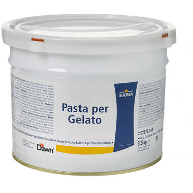 Dawn Witte Chocolade Pasta Per Gelato 3,5 kg, foto 2 van 2