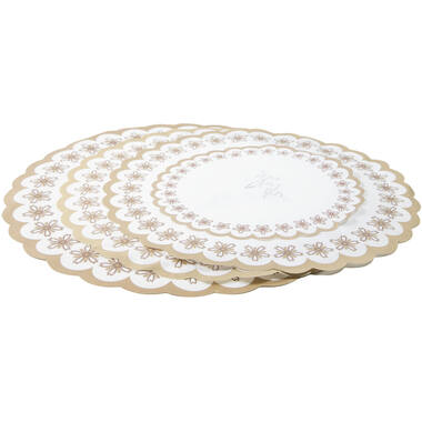 Taartranden rond Bruin/Goud 21cm (500), foto 2 van 2