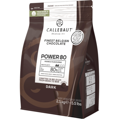 Callebaut Callets Puur Powerfull Flavour 80% 2.5 kg, foto 2 van 3