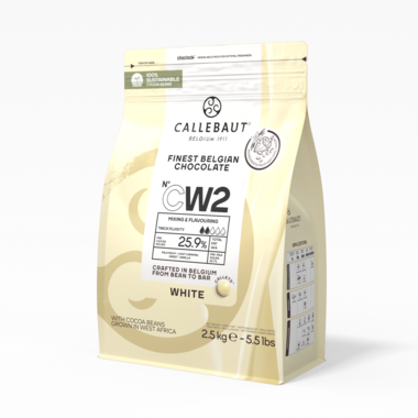 Callebaut Callets Cw2 Vorm Wit 2.5 kg, foto 2 van 4