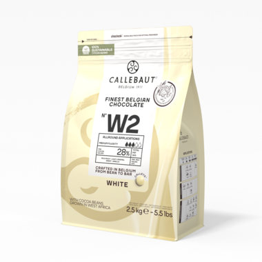 Callebaut W2 Wit Callets 2.5 kg, foto 2 van 5