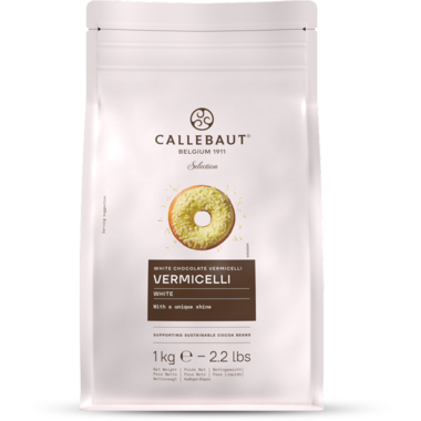 Callebaut Selection Chocolate Vermicelli Wit 1 Kg, foto 4 van 5
