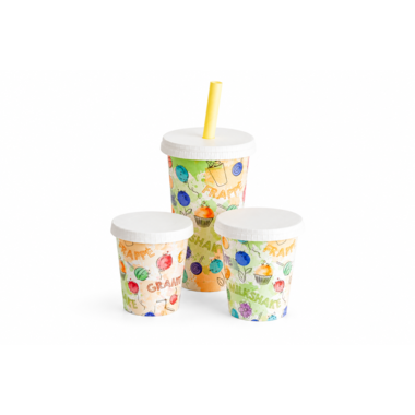 Deksel Plat met gesloten opening voor Milkshakebeker 350ml/500ml (800), foto 2 van 2