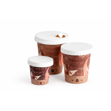 Deksel Plat met drinkopening voor Koffiebeker 8oz 240 ml (1000), foto 2 van 2