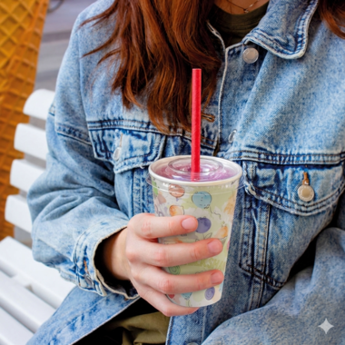 Rietjes papier milkshake en frisdrank (3.150), foto 2 van 2