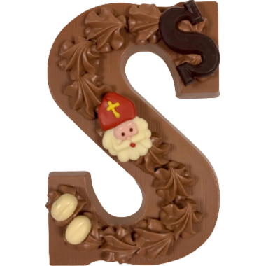 Opgespoten Letter S Melk in schuifdoos 240g (12), foto 2 van 2