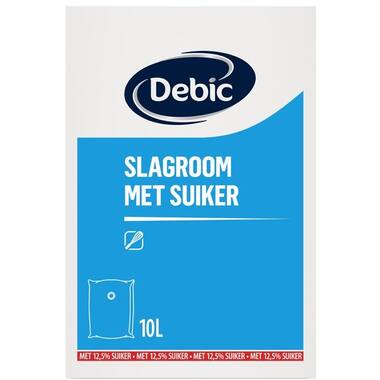 Debic Slagroom Gesuikerd 12.5% BIB 10l Langer Houdbaar, foto 2 van 2