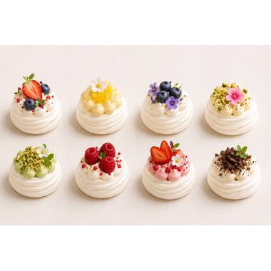 Pavlova 7,5 cm Wit gecoat (64) RSPO SG 9-0700-14-000-00, foto 2 van 2